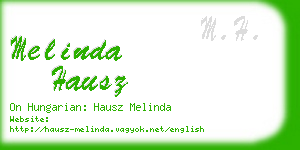 melinda hausz business card